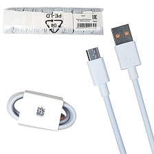 Кабель RC60 Micro USB, 6A, длина 1 метр, цвет белый
