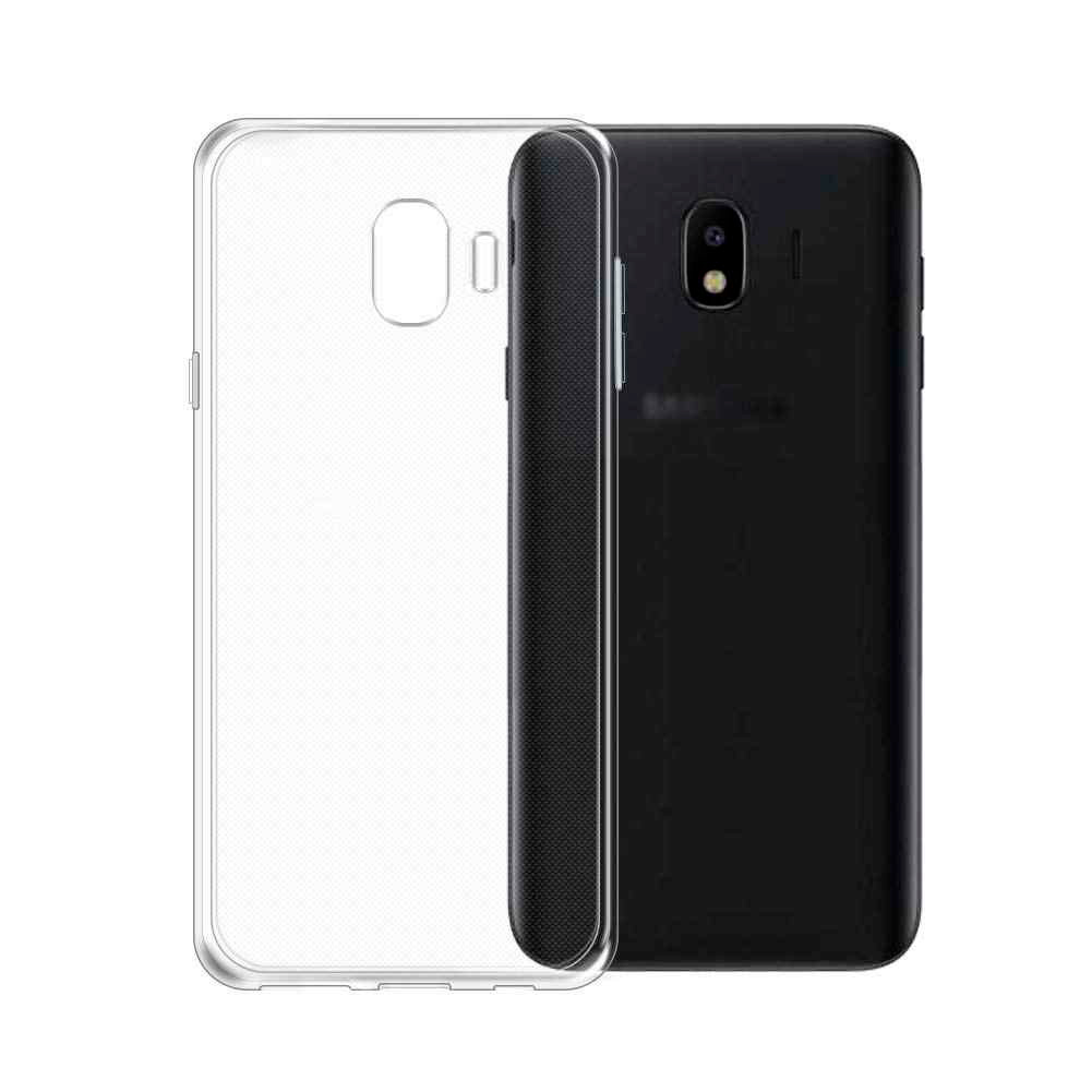 Чехол накладка TPU CASE для SAMSUNG Galaxy J4 2018 (SM-J400), силикон, цвет прозрачный