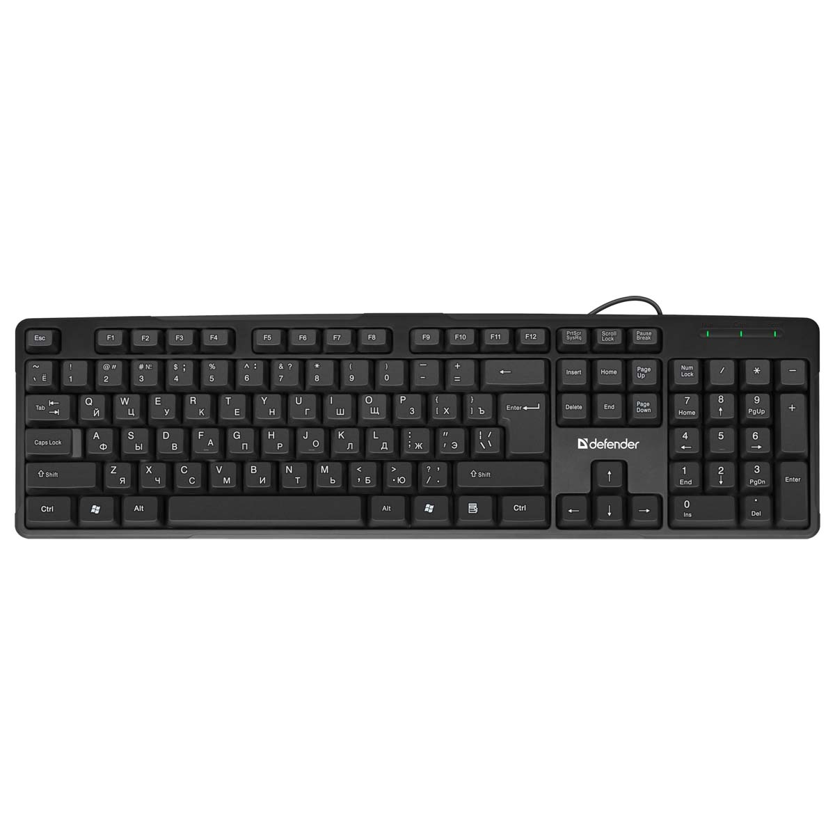 Клавиатура DEFENDER NEXT HB-440, проводная, цвет черный