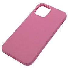 Чехол накладка для APPLE iPhone 12 (6.1"), iPhone 12 Pro (6.1"), силикон, матовый, цвет светло малиновый Чехол накладка для APPLE iPhone 12 (6.1"), iPhone 12 Pro (6.1"), силикон, матовый, цвет светло малиновый