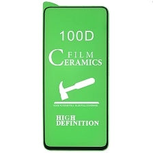 Защитное стекло 100D Ceramics для HUAWEI Honor 10X Lite, P Smart 2021, цвет окантовки черный