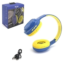 Гарнитура (наушники с микрофоном) беспроводная, полноразмерная, STARK ST-007, цвет сине желтый