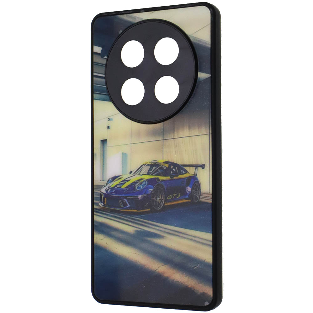 Чехол накладка для Honor X9c, пластик, силикон, защита камеры, рисунок Порше