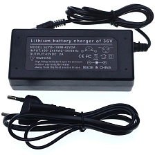 Зарядное устройство для самоката KUGOO S2, S3, F3, S3 PRO, (42V) 2A, цвет черный Зарядное устройство для самоката KUGOO S2, S3, F3, S3 PRO, (42V) 2A, цвет черный