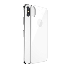 Защитное стекло для APPLE iPhone X, iPhone XS, на заднюю сторону, цвет белый