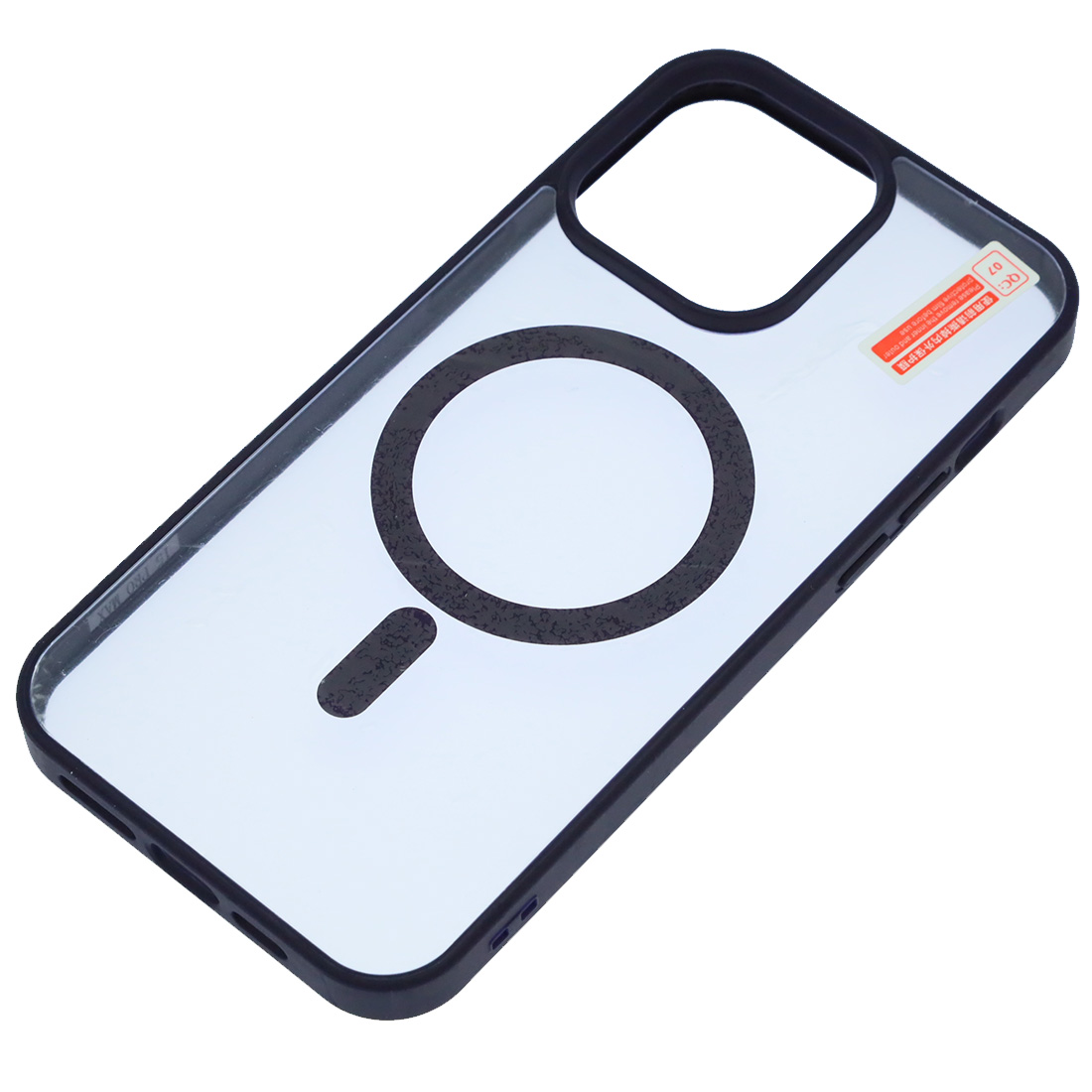 Чехол накладка Magnetic с поддержкой MagSafe для APPLE iPhone 15 Pro Max, силикон, цвет окантовки темно фиолетовый