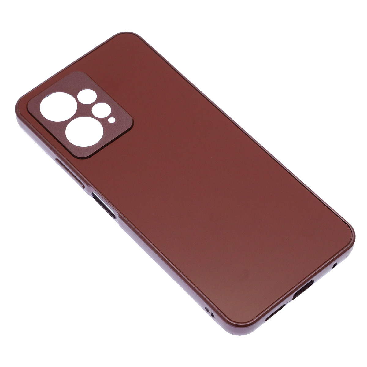 Чехол накладка для XIAOMI Redmi Note 12 4G, защита камеры, силикон, пластик, цвет бордовый