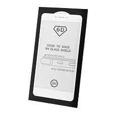 Защитное стекло 6D G-Rhino для XIAOMI Redmi Note 4X, цвет окантовки белый