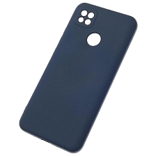 Чехол накладка NANO для XIAOMI Redmi 9C, Redmi 10A, силикон, бархат, цвет темно синий
