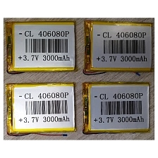 АКБ универсальная 406080P 3.7V Li-Pol 3000 mAh (4.0*60*80 mm)