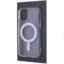 Чехол накладка Clear Case для APPLE iPhone 11 Pro Max, с поддержкой MagSafe, силикон, цвет прозрачный