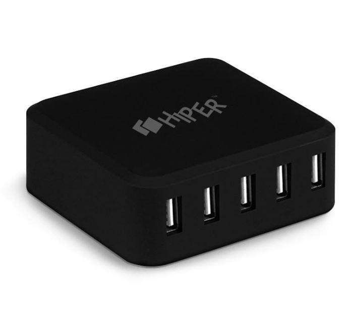 СЗУ "HIPER" DC1 5V 3.1A (5 USB ports) цвет чёрный.