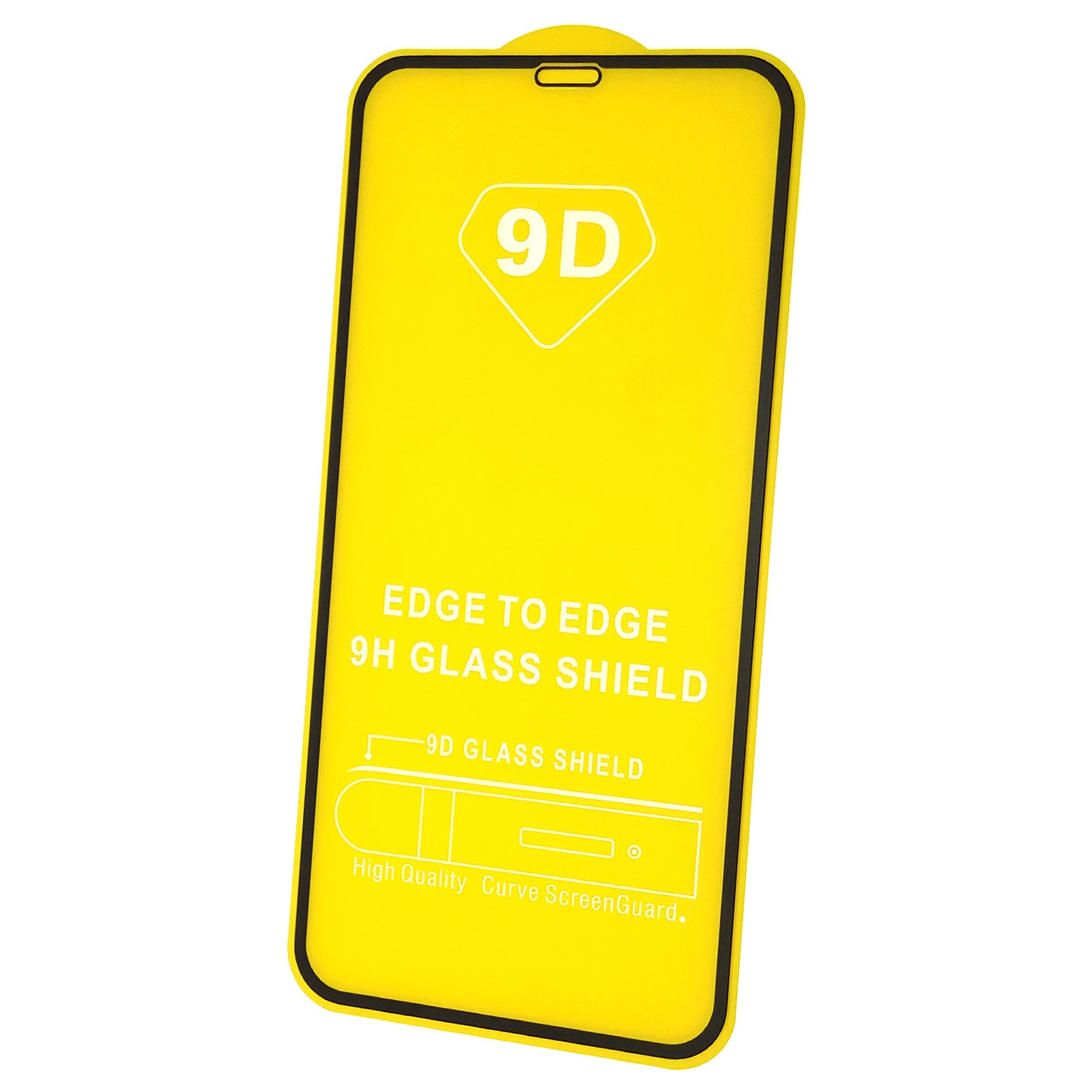 Защитное стекло 9D для APPLE iPhone XR, iPhone 11, цвет окантовки черный
