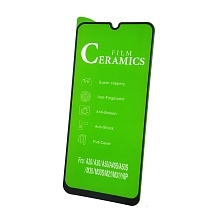 Защитное стекло 9H Ceramics для SAMSUNG Galaxy A30, A50, M30, M30s, A40s, A50s, M21, M31, HUAWEI Y6P, цвет окантовки черный.
