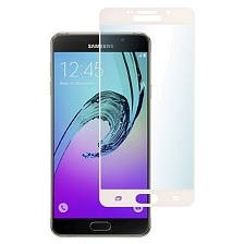 Защитное стекло 2D Full glass для Samsung A7 2016/A710 /тех.пак/ белый.