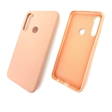 Чехол накладка для XIAOMI Redmi Note 8, силикон, цвет персиковый.
