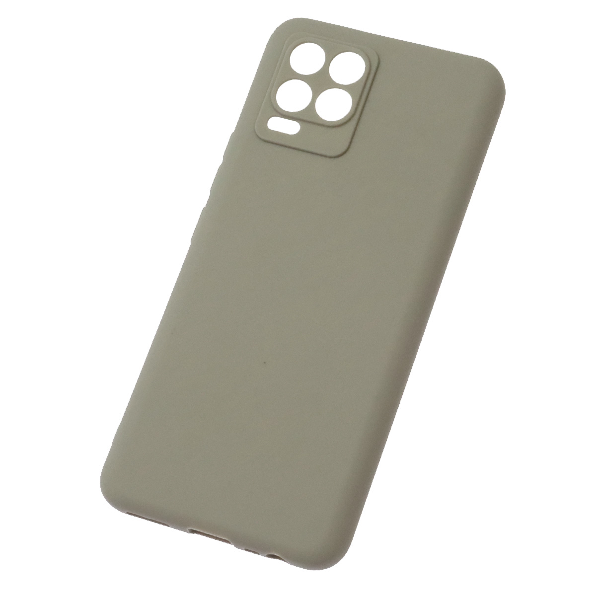 Чехол накладка Soft Touch для Realme 8, Realme 8 Pro, силикон, матовый, цвет светло серый