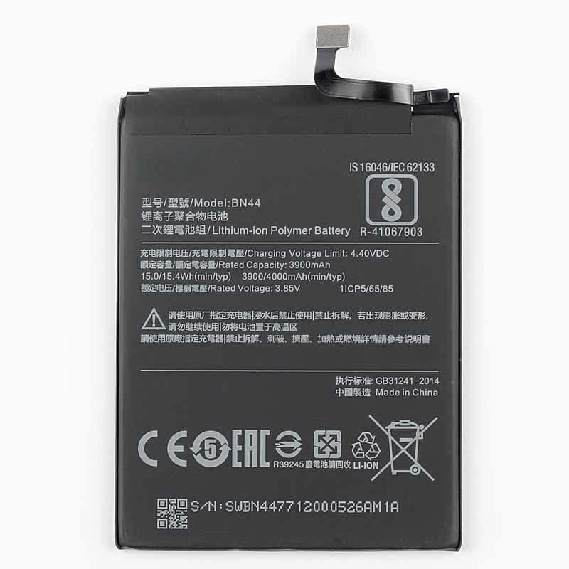 АКБ (Аккумулятор) BN44 для XIAOMI Redmi 5 Plus, 3900mAh, цвет черный