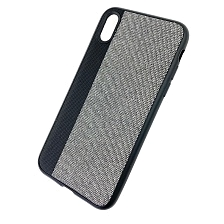 Чехол накладка для APPLE iPhone X, XS, силикон, комбинированный, цвет черно серый. Чехол накладка для APPLE iPhone X, XS, силикон, комбинированный, цвет черно серый.