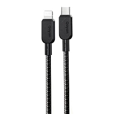 Кабель QAYAN QCB-147 Type C на Lightning 8 pin, 35W, длина 1.2 метра, нейлон, цвет черный Кабель QAYAN QCB-147 Type C на Lightning 8 pin, 35W, длина 1.2 метра, нейлон, цвет черный
