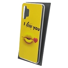 Чехол накладка для SAMSUNG Galaxy A32 4G (SM-A325F), силикон, глянцевый, рисунок I love you