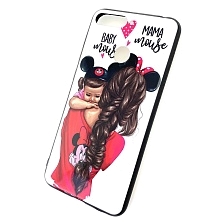 Чехол накладка для HUAWEI HONOR 7A PRO, HONOR 7C, Y6 2018, Y6 PRIME, силикон, рисунок MAMA mouse BABY mouse.