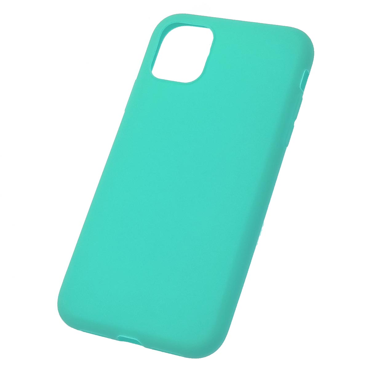 Чехол накладка SOFT TOUCH для APPLE iPhone 11, силикон, матовый, цвет бирюзовый