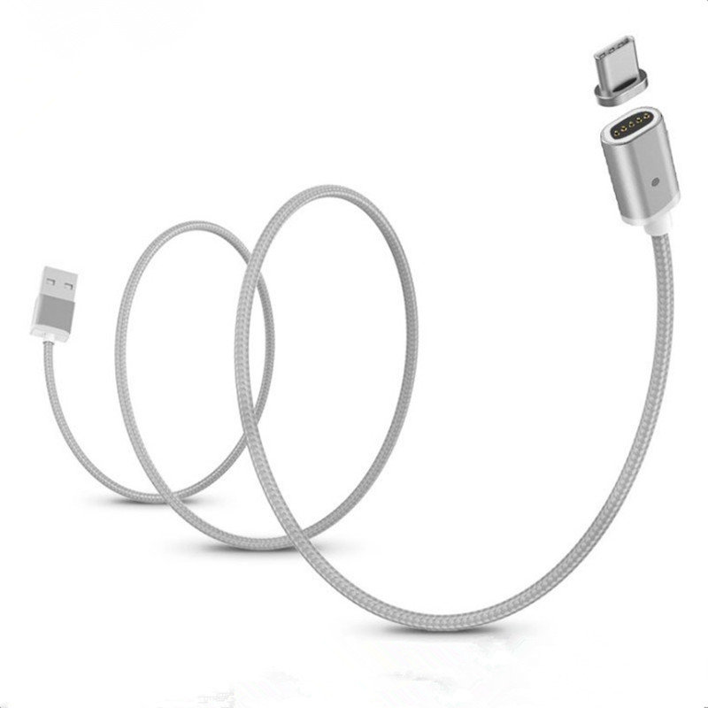 USB Дата-кабель "Magnetic Cable" магнитный Charge&Sync USB Type C (белый/коробка).