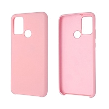 Чехол накладка Silicon Cover для HUAWEI Honor 9A (MOA-LX9N), силикон, бархат, цвет светло-розовый.