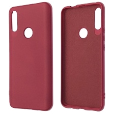 Чехол накладка NANO для HUAWEI Honor 9X, P Smart Z, Y9 Prime 2019, силикон, бархат, цвет вишневый