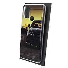 Чехол накладка Vinil для HUAWEI Honor 9A (MOA-LX9N), силикон, рисунок Мерседес AMG