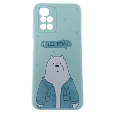 Чехол накладка для XIAOMI Redmi 10 (2021), Redmi 10 (2022), защита камеры, силикон, бархат, рисунок ICE BEAR. Чехол накладка для XIAOMI Redmi 10 (2021), Redmi 10 (2022), защита камеры, силикон, бархат, рисунок ICE BEAR.