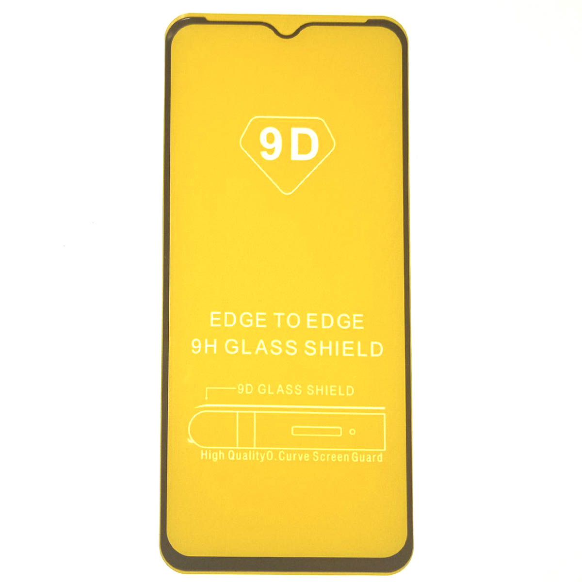 Защитное стекло 9D для Realme C35, цвет окантовки черный