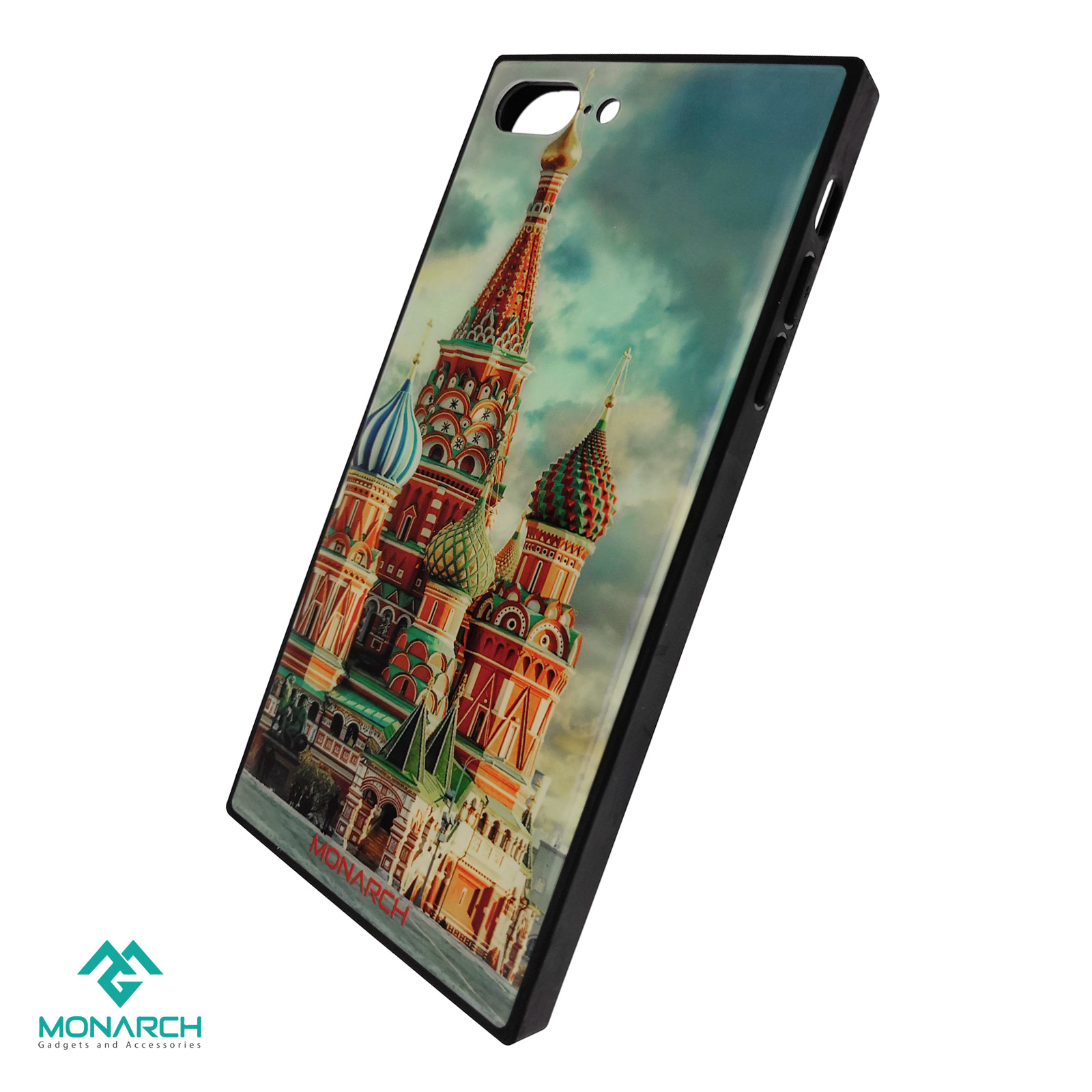 Чехол накладка MONARCH для APPLE iPhone 7, 8 Plus, пластик, рисунок Москва.