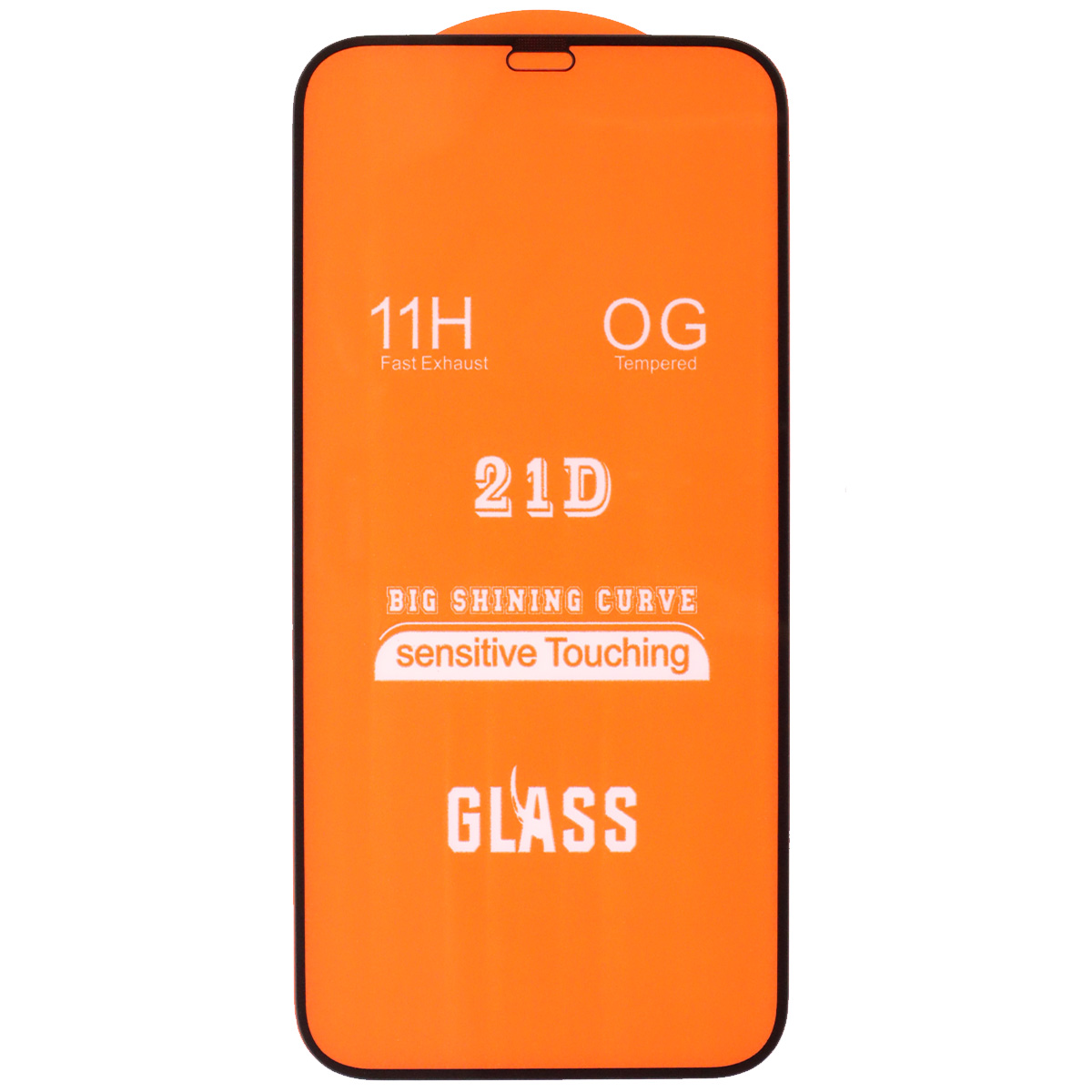 Защитное стекло 21D для APPLE iPhone 12 (6.1"), iPhone 12 Pro (6.1"), цвет окантовки черный
