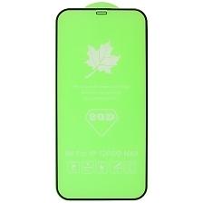 Защитное стекло 20D для APPLE iPhone 12 Pro Max (6.7"), цвет окантовки черный Защитное стекло 20D для APPLE iPhone 12 Pro Max (6.7"), цвет окантовки черный