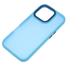 Чехол накладка для APPLE iPhone 16 Pro (6.3"), силикон, пластик, цвет голубой