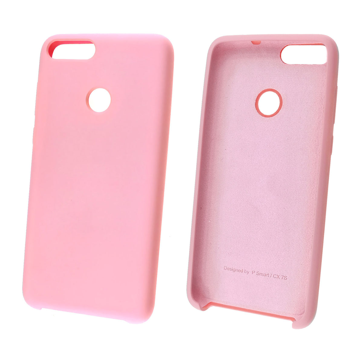 Чехол накладка Silicon Cover для HUAWEI Honor 9 Lite, силикон, бархат, цвет розовый.