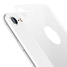 Защитное стекло для APPLE iPhone 7, iPhone 8, на заднюю сторону, цвет белый.