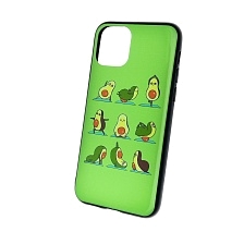 Чехол накладка для APPLE iPhone 11 Pro, силикон, рисунок Авокадо Зарядка.