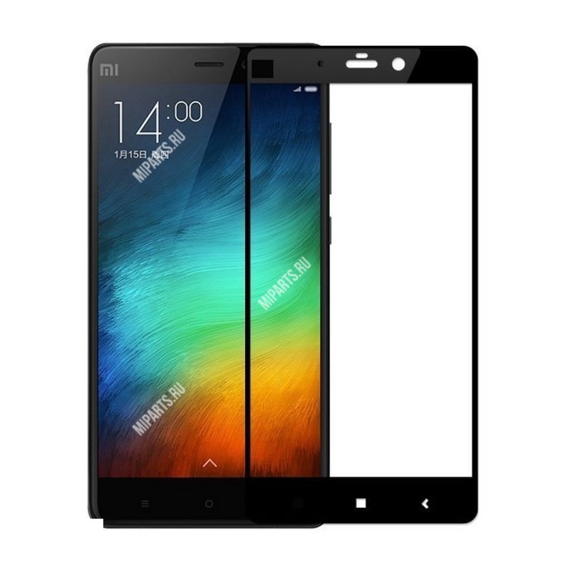 Защитное стекло для Xiaomi Redmi Note 4 3D Magic кант чёрный толщина 0.33 мм MBL.
