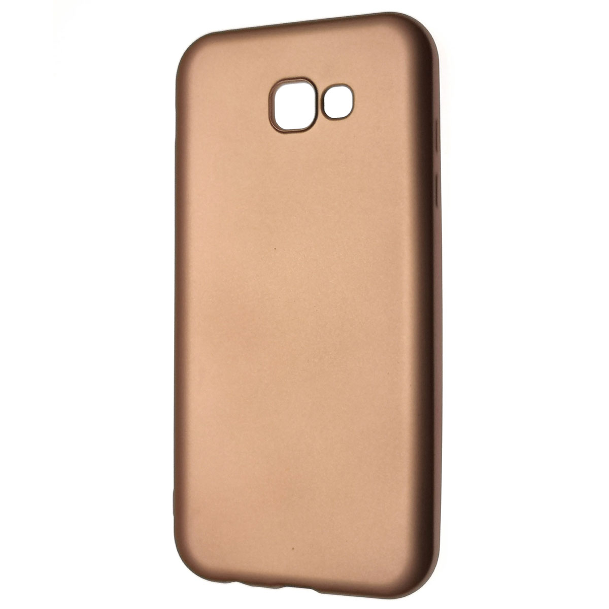 Чехол накладка J-Case THIN для SAMSUNG Galaxy A7 2017, силикон, цвет розовое золото.