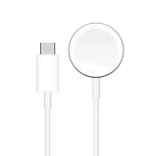 Зарядка NTM FM1-130 для смарт часов, длина 1 метр, цвет бело серебристый