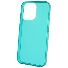 Чехол накладка Clear Case для APPLE iPhone 13 Pro (6.1), силикон 1.5 мм, цвет прозрачно бирюзовый