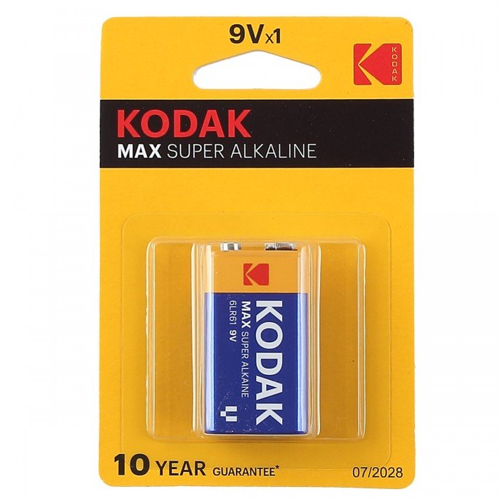 Батарейка KODAK MAX Крона 6LR61 Alkaline 9V