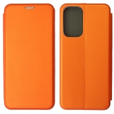 Чехол книжка STYLISH для SAMSUNG Galaxy A23 (SM-A325F), экокожа, визитница, цвет оранжевый