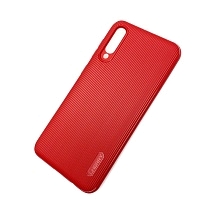Чехол накладка Cherry для SAMSUNG Galaxy A50 (SM-A505), A30s (SM-A307), A50s (SM-A507), силикон, полоски, цвет темно красный.