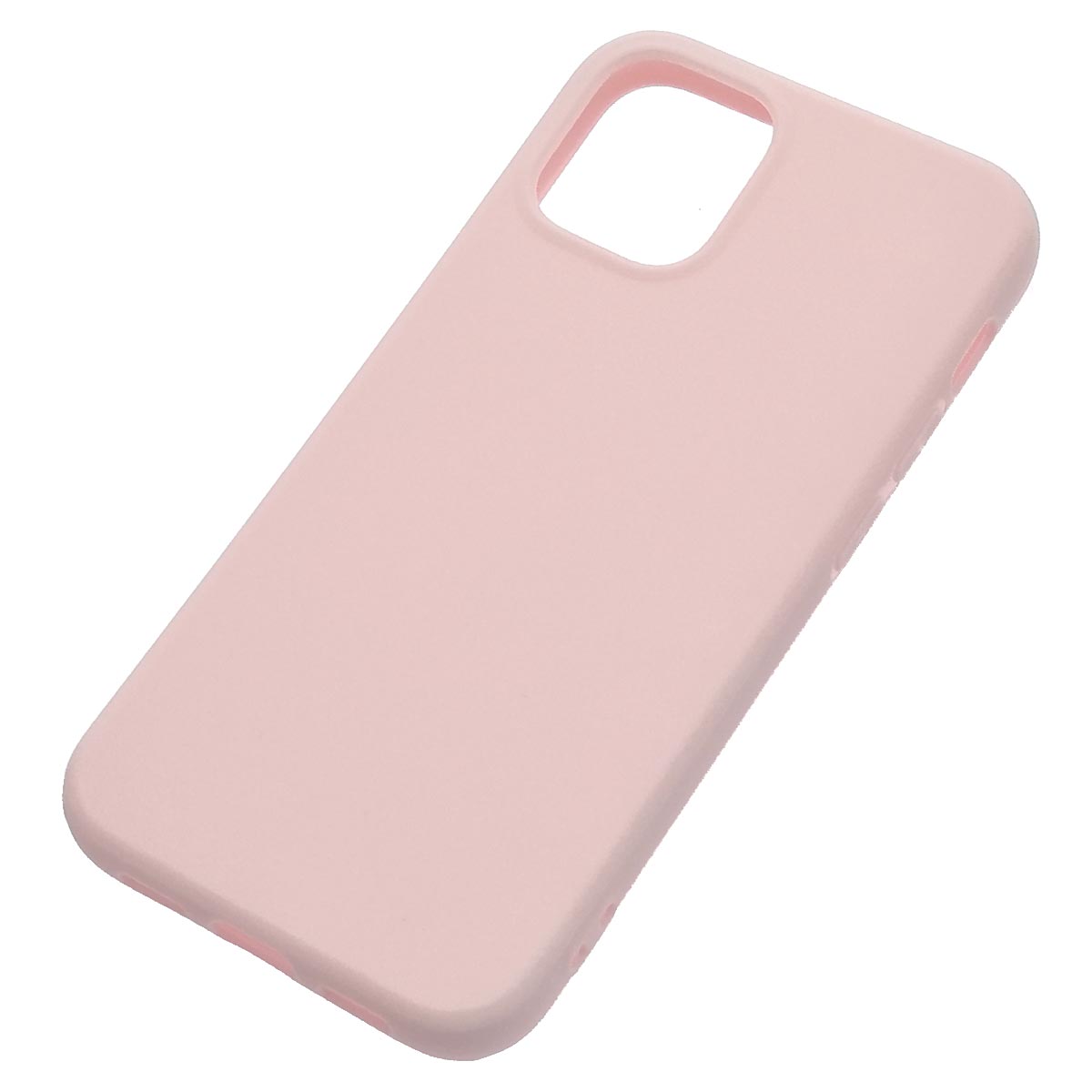 Чехол накладка для APPLE iPhone 12 mini (5.4"), силикон, цвет нежно розовый