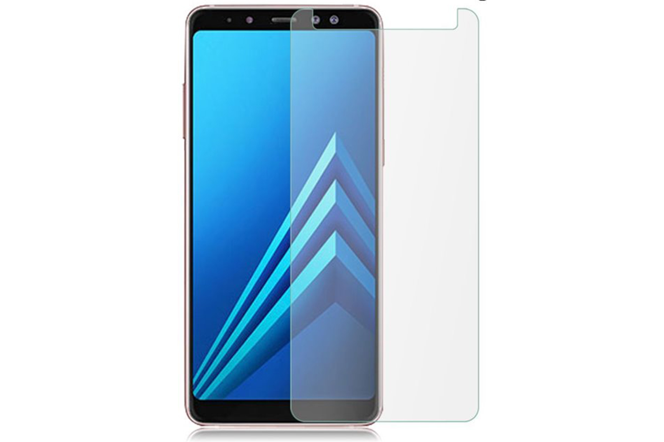 Защитное стекло 0.3mm 2.5D /прозрачное/ для SAMSUNG Galaxy A6 Plus / J8 Plus (2018) /техпак/.