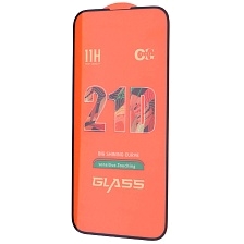 Защитное стекло 21D для APPLE iPhone 15 Plus (6.7"), цвет окантовки черный